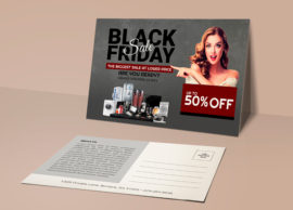 Postcard Design, Black Friday Sale